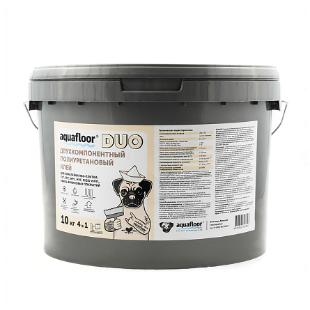 Двухкомпонентный полиуритановый клей Aquafloor "DUO" 10 кг.