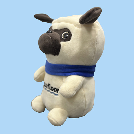 Игрушка мягкая "Мопс Аквик" малая 